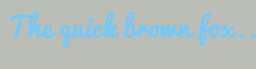 Image with Font Color 6FCAFF and Background Color BBBEB6